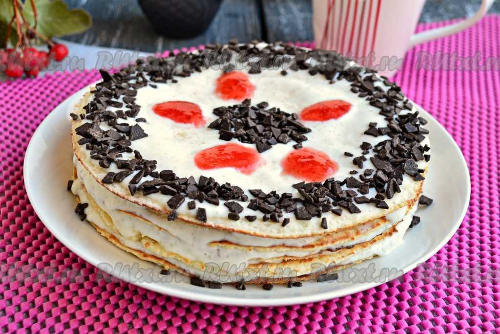 Торт на сковороде -пошаговый рецепт с фото