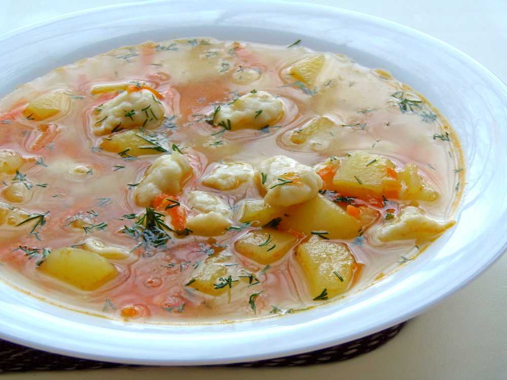 Суп с клёцками на курном бульоне - 5 пошаговых рецептов приготовления