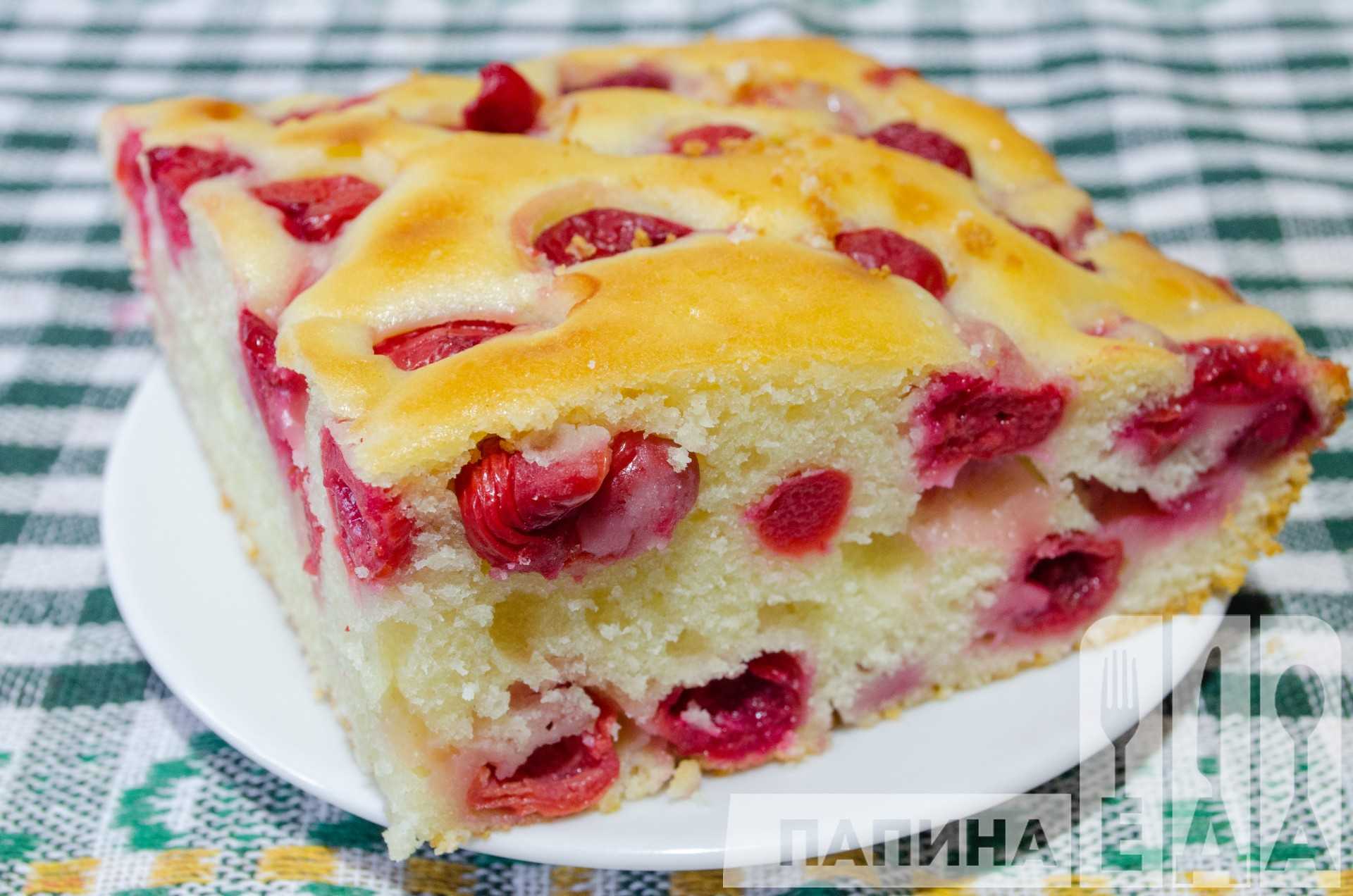 Пирог с замороженной вишней, рецепт с фото - vkusno-blog