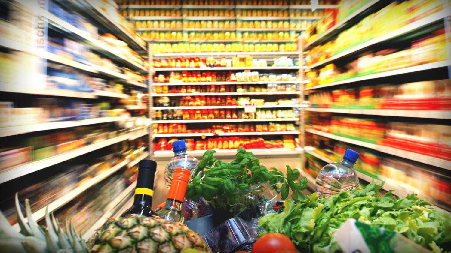 Фон для магазина продуктов