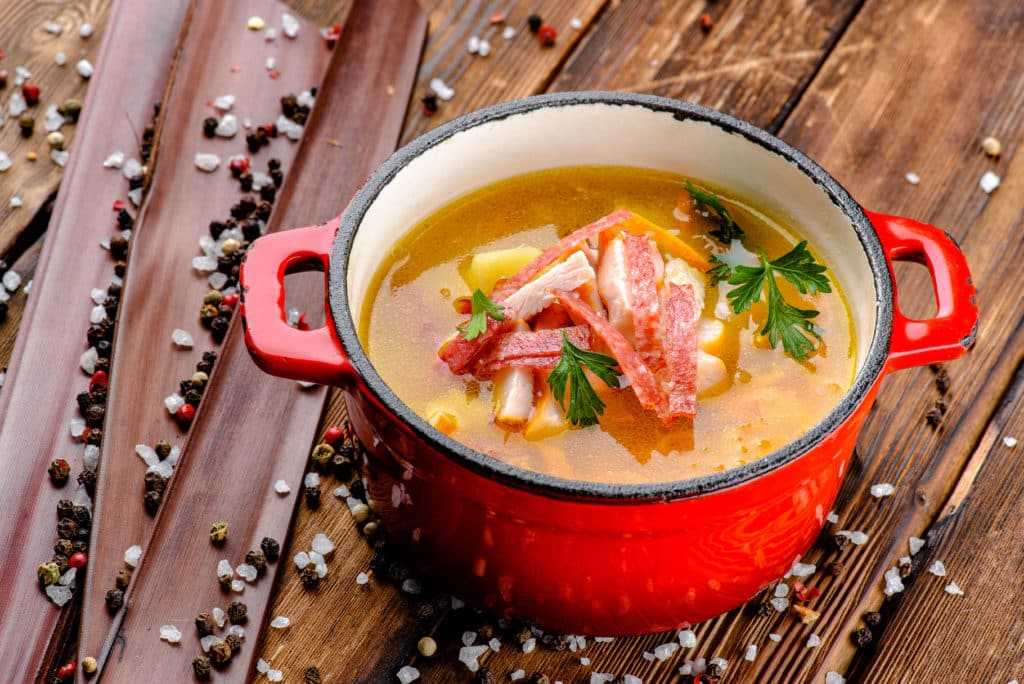 Гороховый суп с копченостями – рецепты приготовления