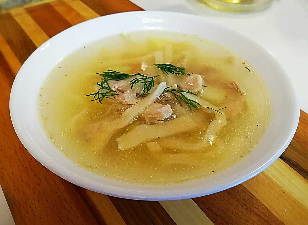Суп-лапша с курицей по-домашнему (классический рецепт)