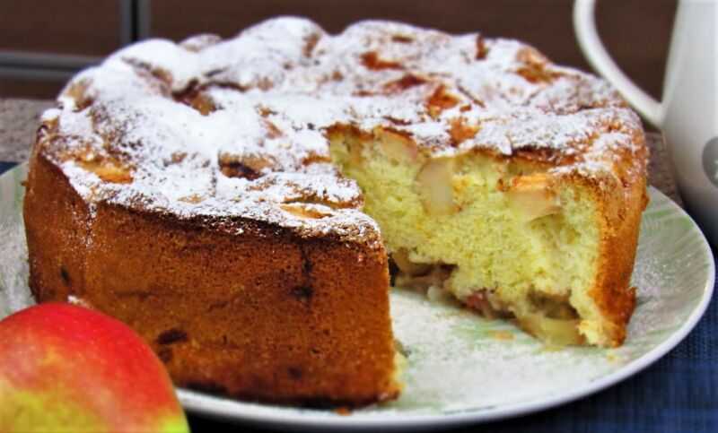 Насыпной яблочный пирог — 5 очень вкусных и простых рецептов