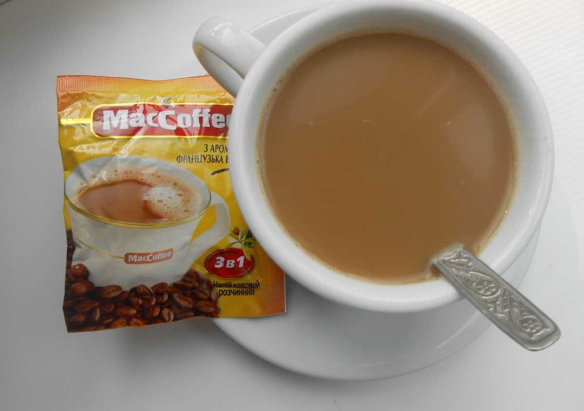 Кофейный напиток растворимый MACCOFFEE 3в1 Айриш Крим