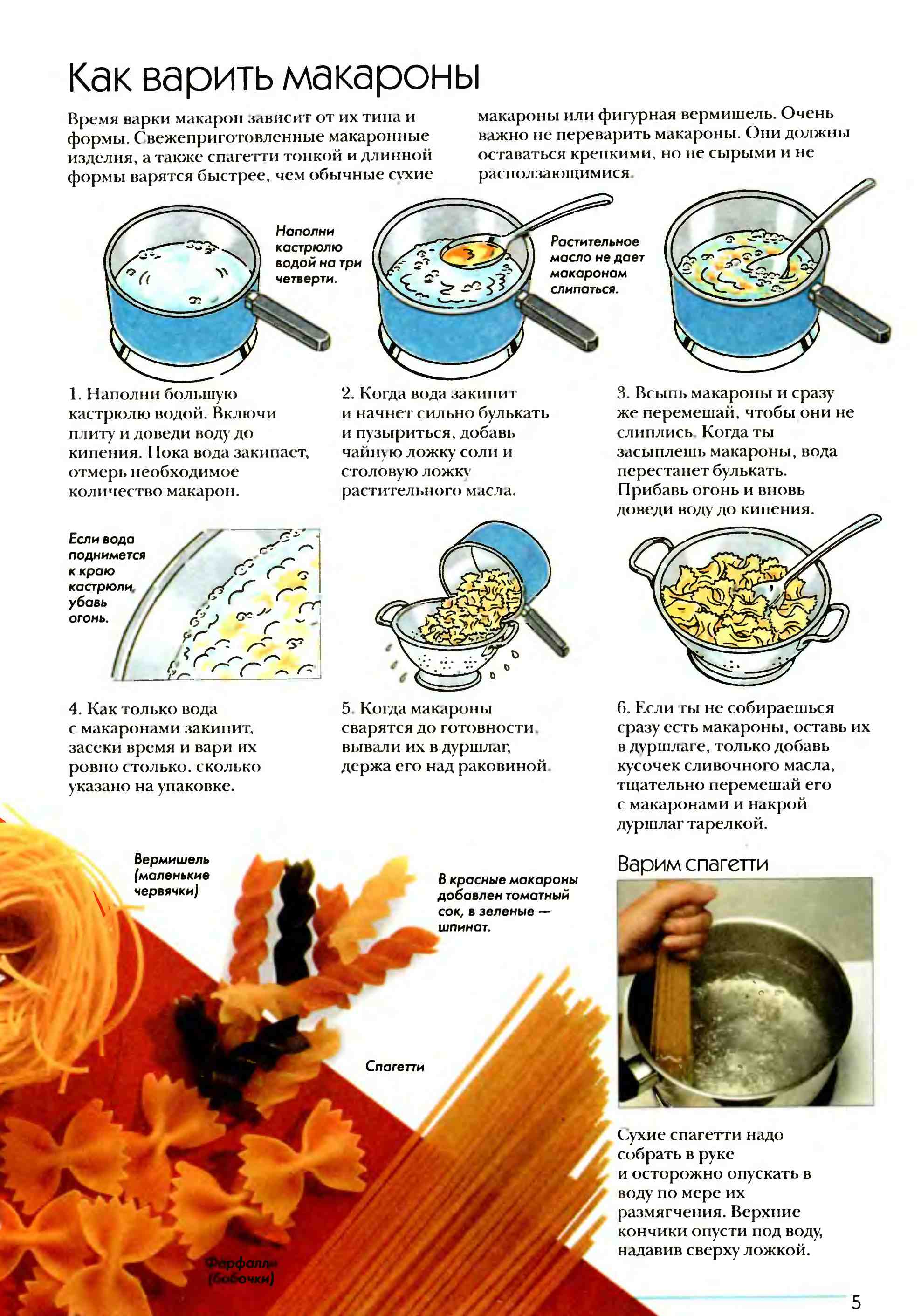 Как правильно сварить макароны и приготовить пасту