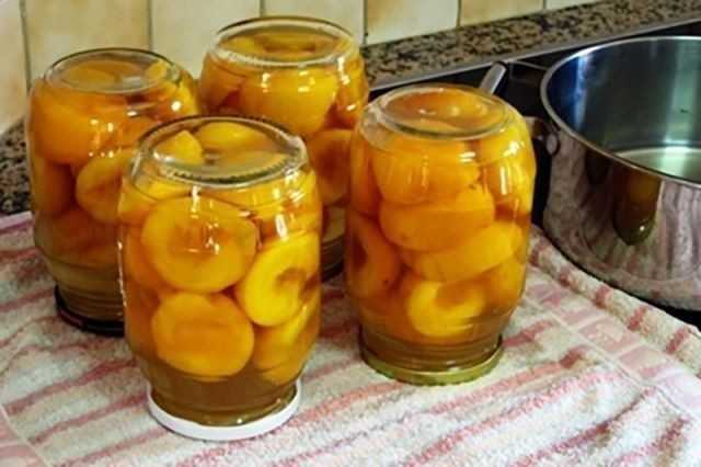 Консервированные персики на зиму (рецепт без стерилизации)