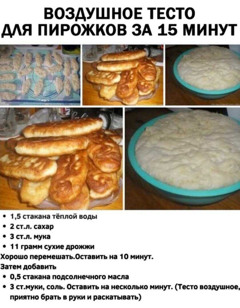 Тесто пышка рецепт для пирогов