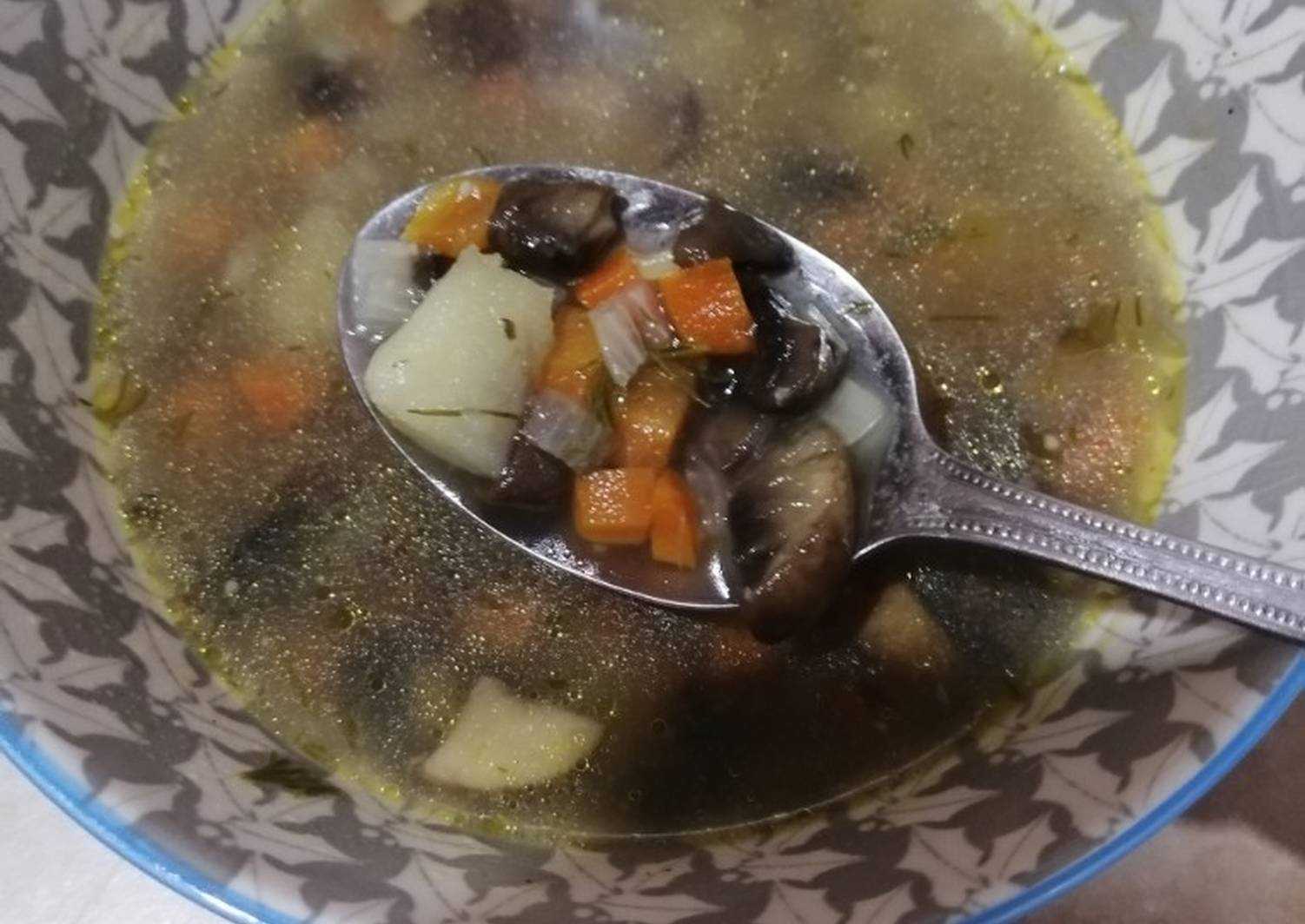 Суп из замороженных шампиньонов – вкусный рецепт