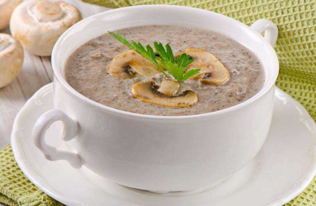 Грибной суп-пюре из белых грибов-рецепт из сушеных и свежих или замороженных