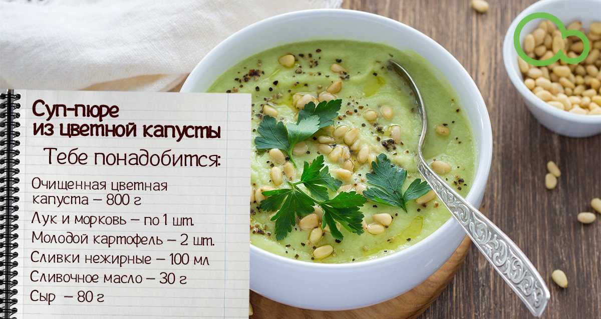 Суп-пюре из брокколи — рецепт приготовления в домашних условиях