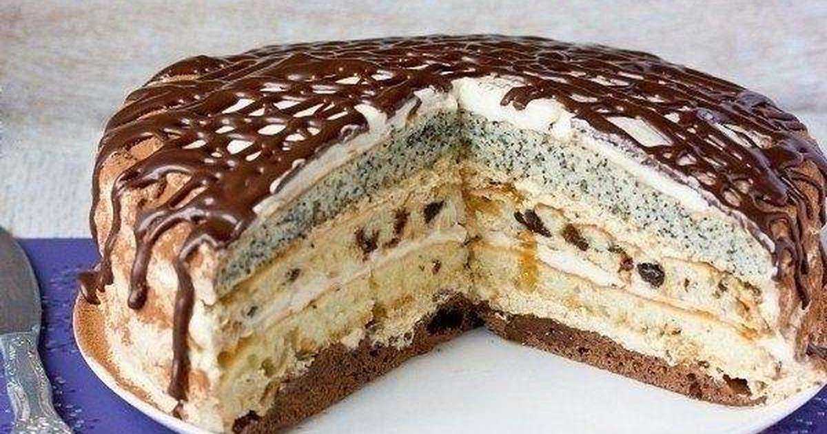 Торт сметанник классический рецепт с фото пошагово со сметанным кремом
