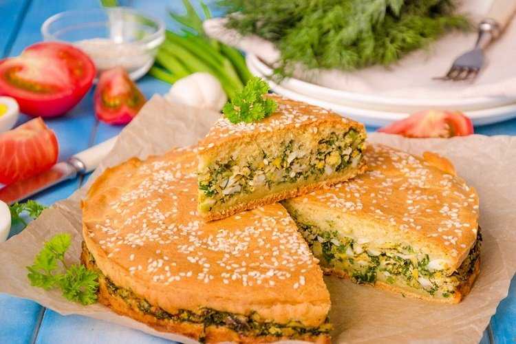 Пирог с зеленым луком: рецепты пошаговые с фото
