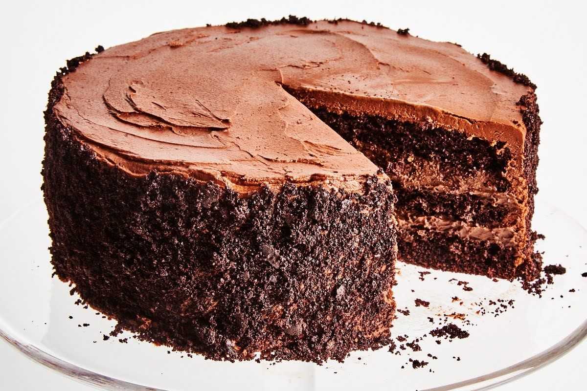 Кофейно шоколадный торт на кефире