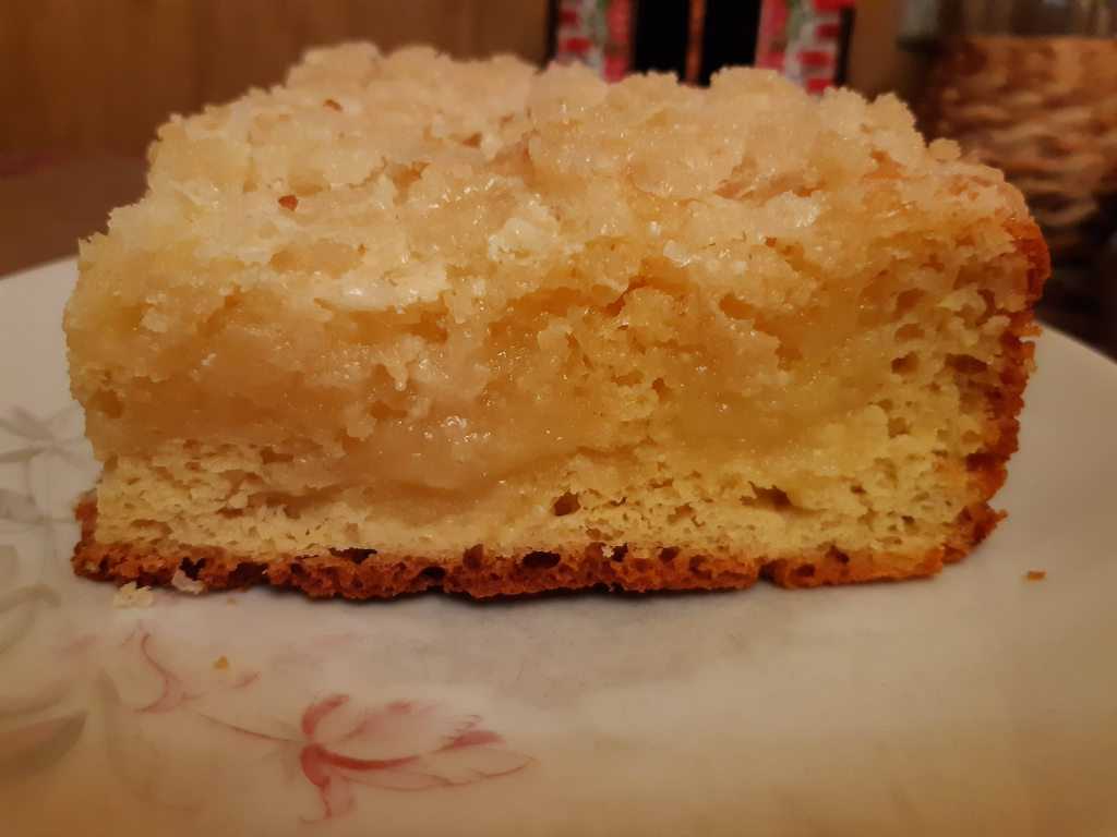 Немецкий сахарный пирог со сливками рецепт с фото