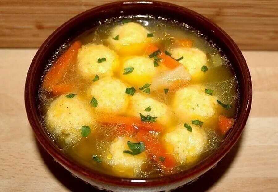 Клецки для супа из муки - как приготовить по правильному рецепту