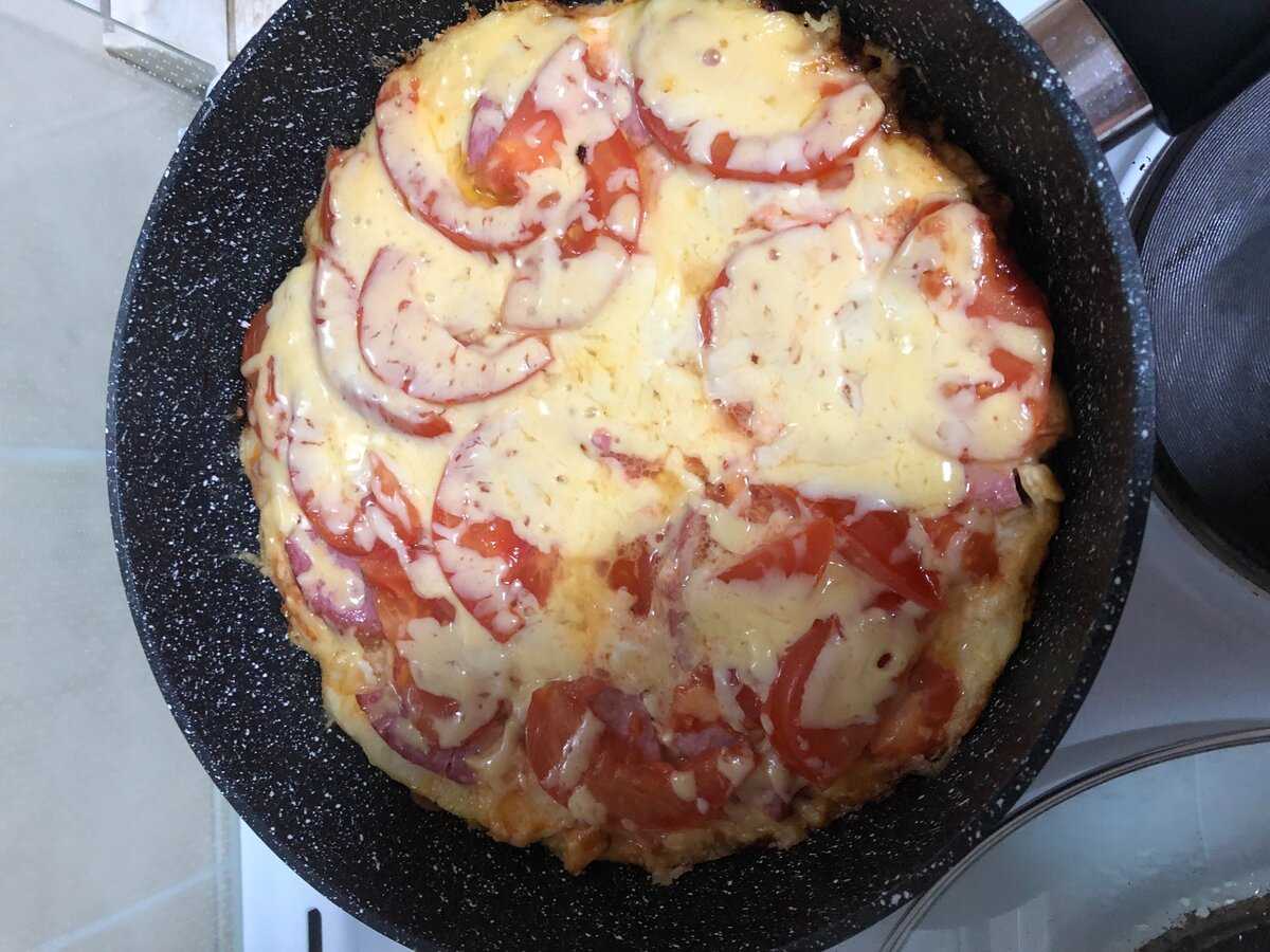 пицца яичная на сковороде рецепт фото 70