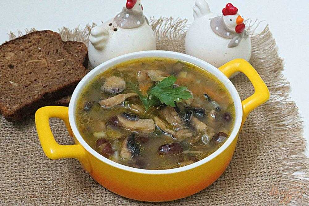 Грибной суп из шампиньонов с плавленным сыром, рецепт с фото