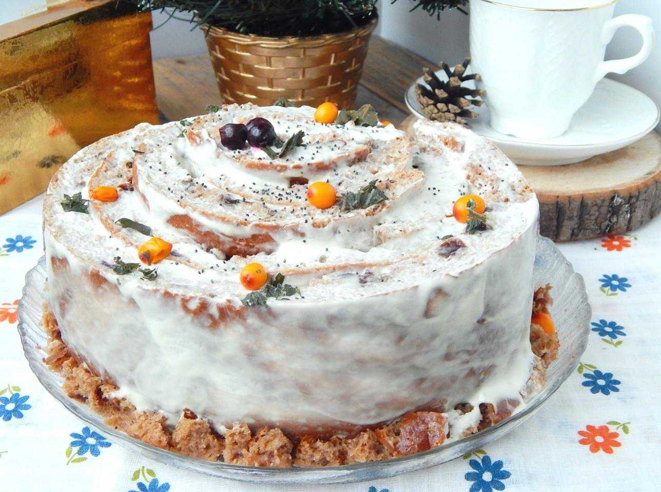 Торт «трухлявый пень» — классический рецепт в домашних условиях