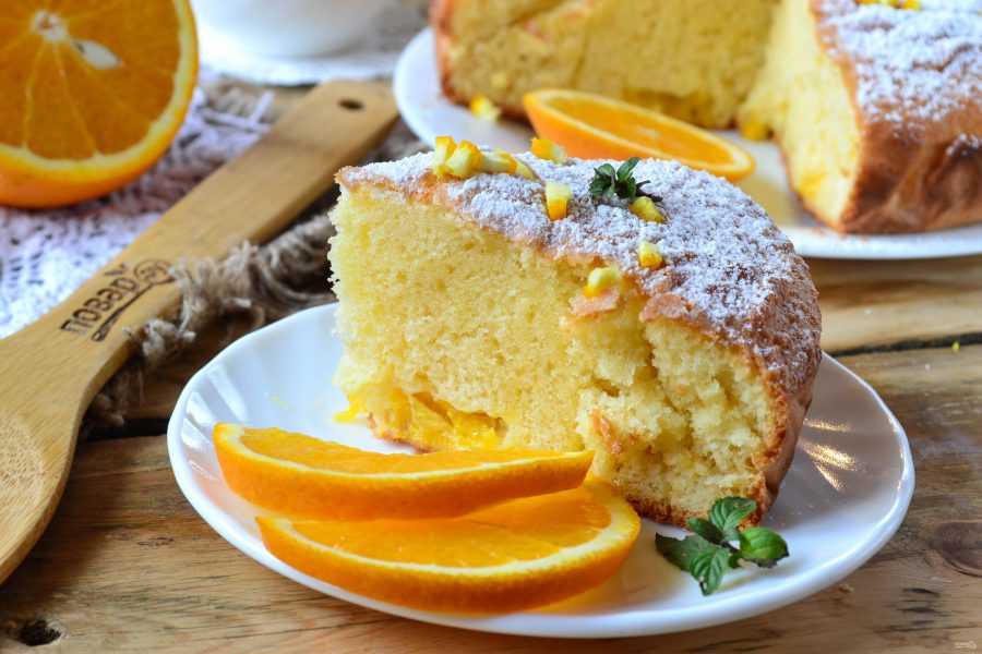 Пирог с апельсинами: 5 пошаговых рецепта с фото