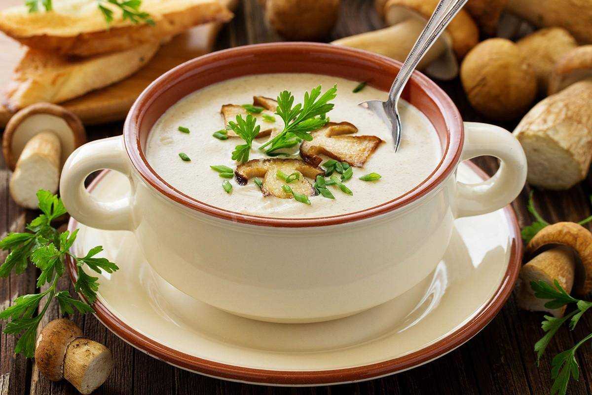 Как приготовить грибной суп-пюре со сливками по пошаговому рецепту с фото