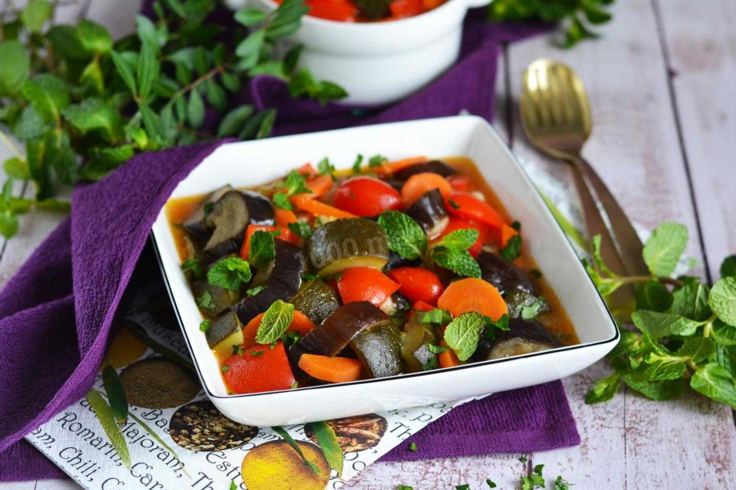 Вкусное овощное рагу с кабачками и баклажанами — 6 рецептов