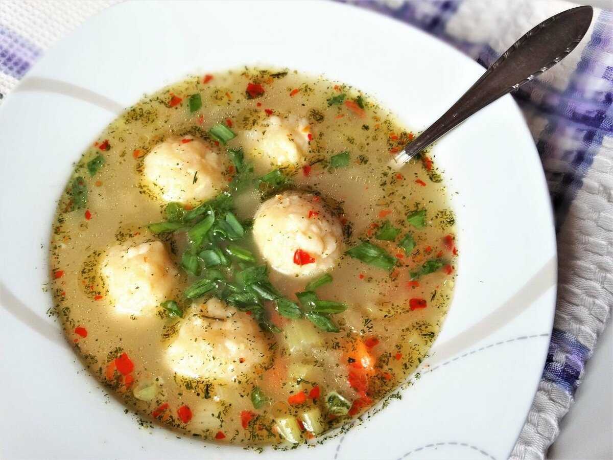 Суп с клёцками: топ-8 пошаговых рецептов